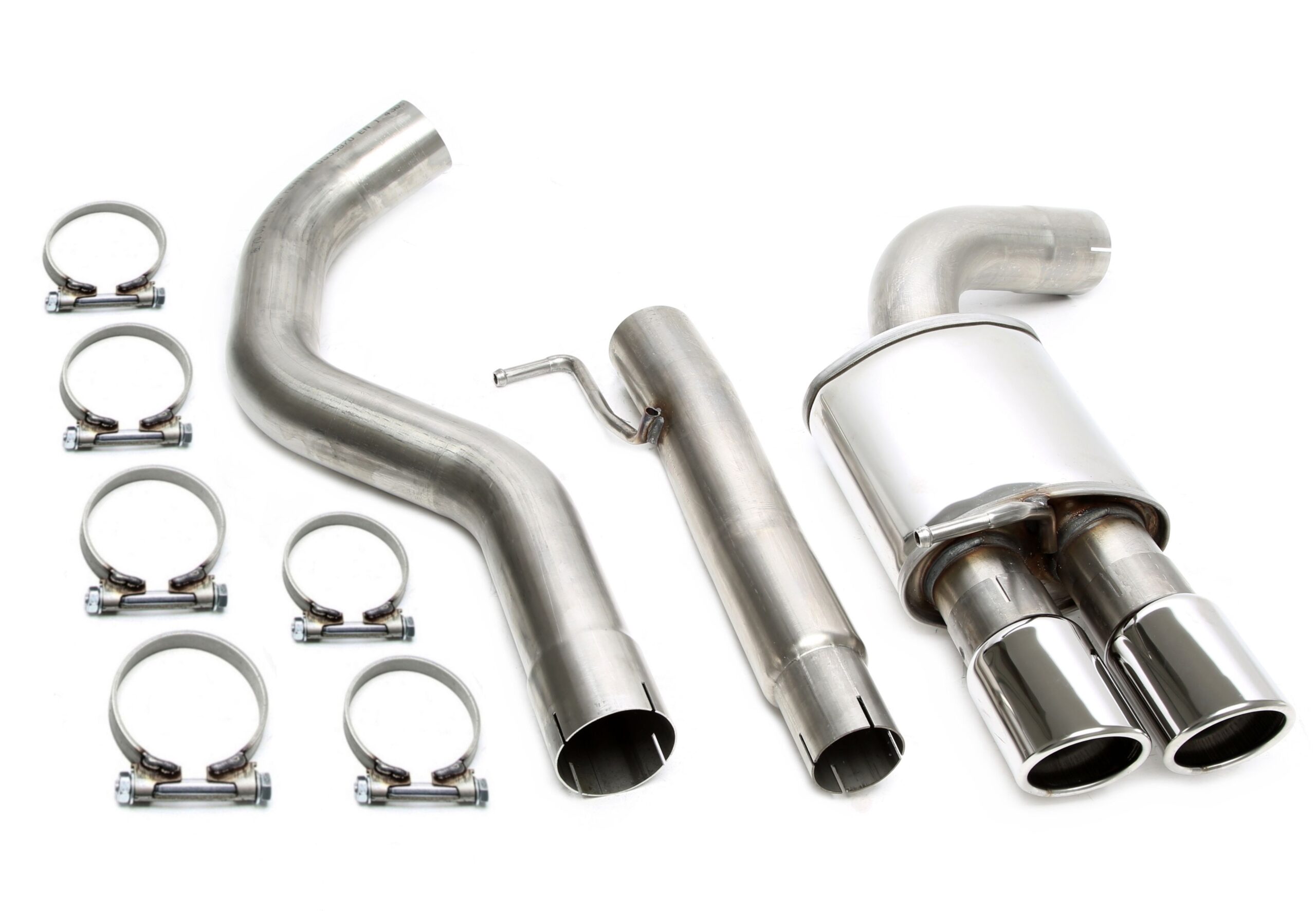 Edelstahlanlage 2x80mm passend für 316D/318D/320D BMW 3er Serie 316D/318D/320D Limousine E90, -Touring E91, - Coupe E92, - Cabriolet E93