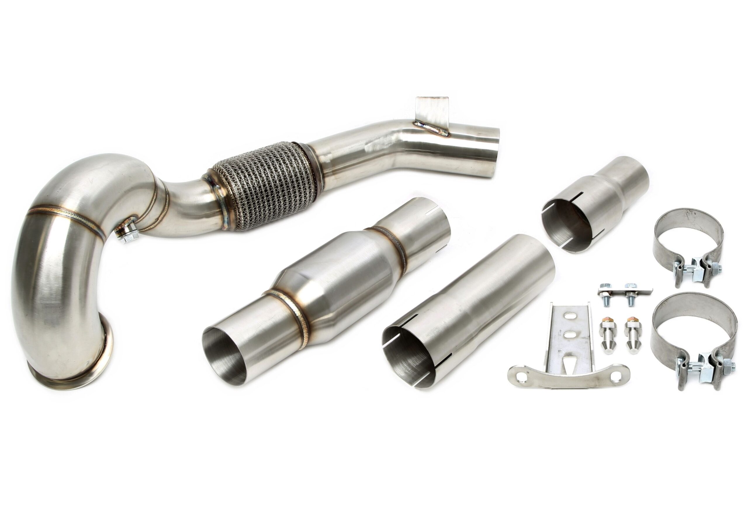 Downpipe mit Katalysator passend für Audi A3 (8V)/ Seat Leon (5F)/ Skoda Octavia (5E), Superb (3T)/ VW Golf VII (AU), Passat B8